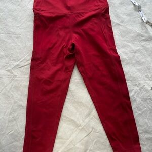 ZYIA Red Stretch Leggings for Active Comfort